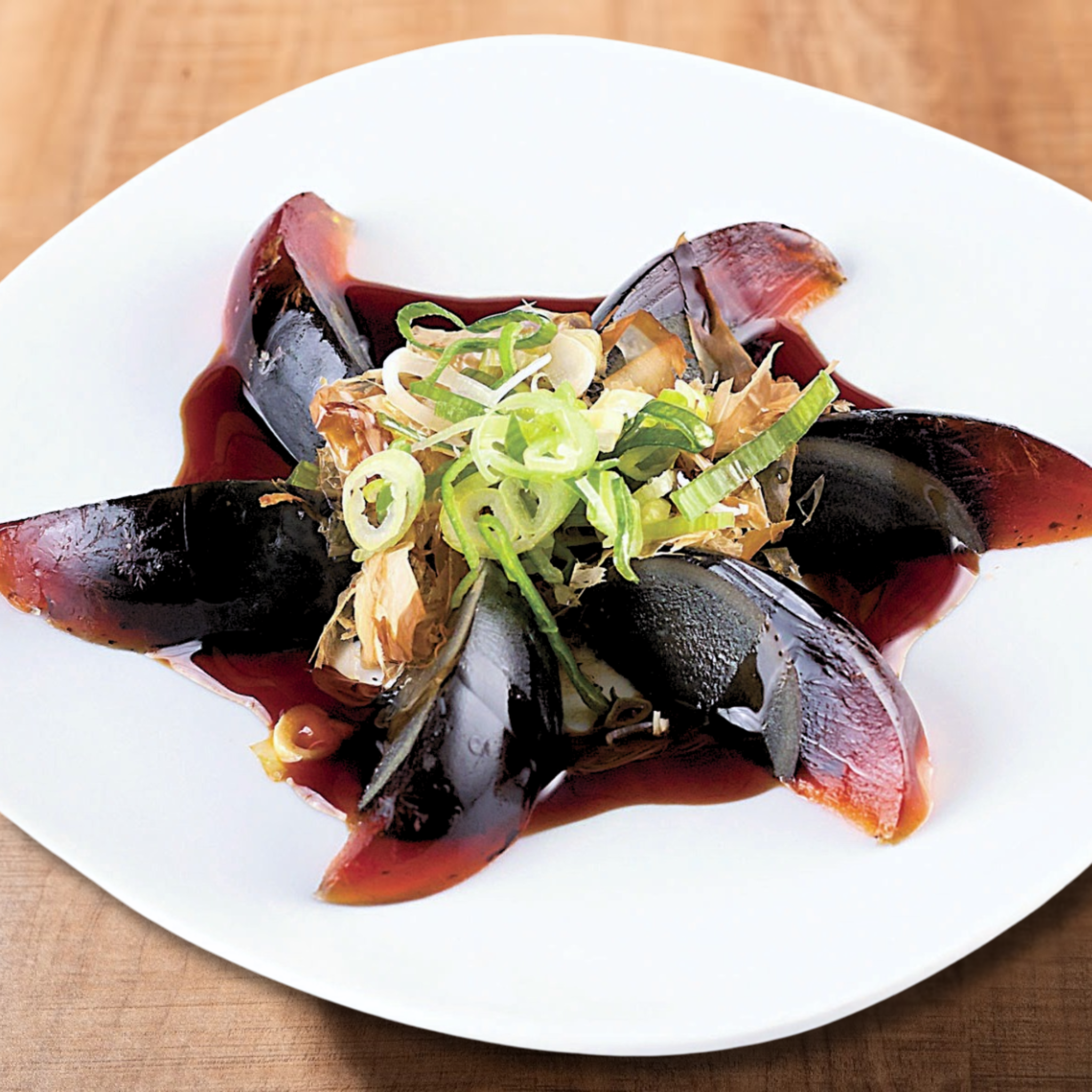 Century Egg with Bonito Flakes
